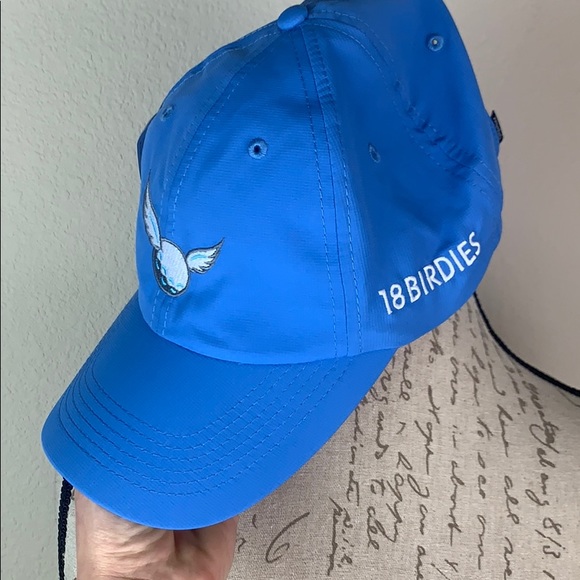 Golf Blue 18 Birdies Scotch guard Cap Hat - Picture 2 of 8